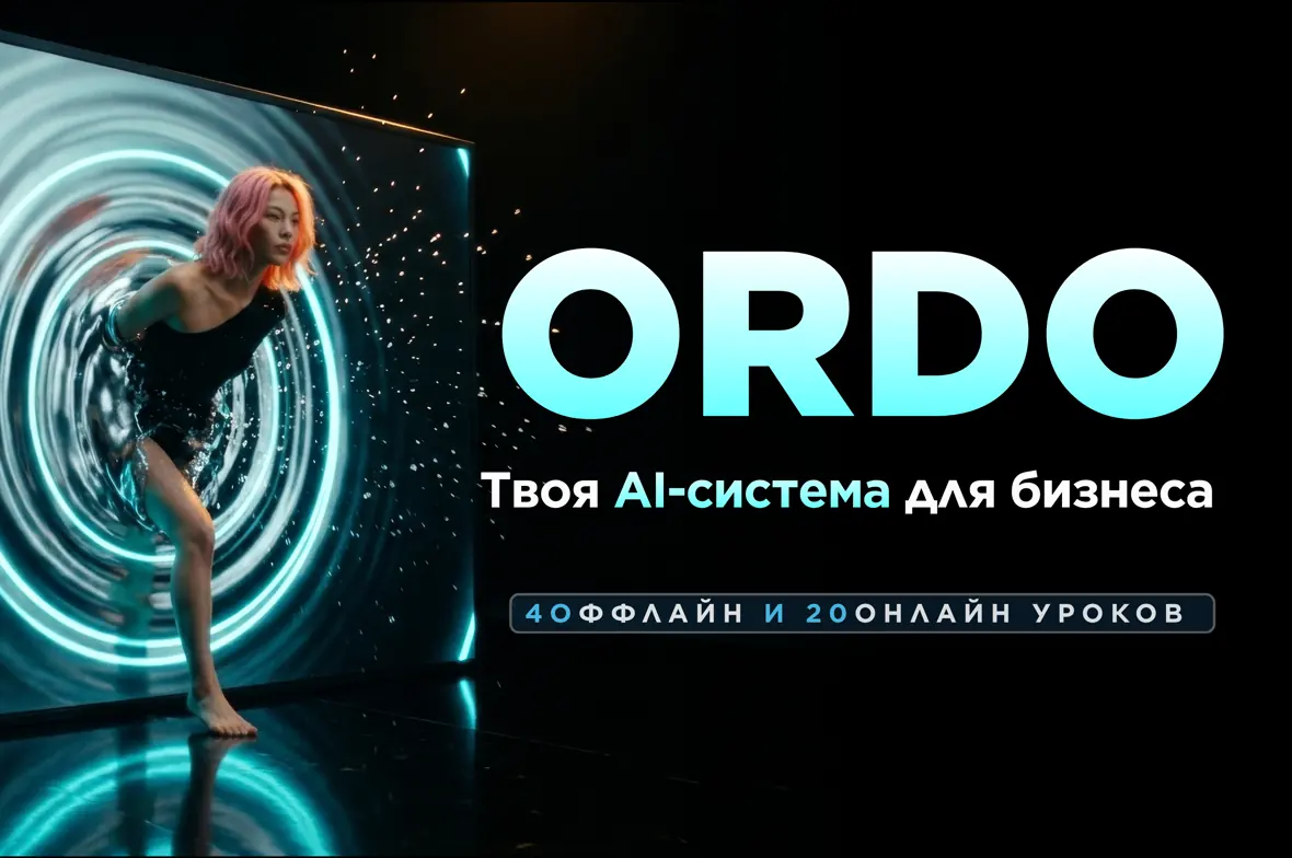 Курс ORDO — твоя AI-система для бизнеса. 4 офлайн и 20 онлайн уроков